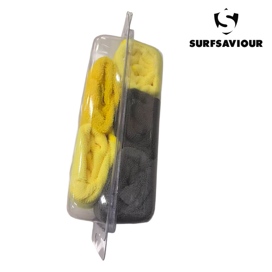 SurfSaviour Microfibre Cloths 40 x 40cm – Yellow - Pack of 5