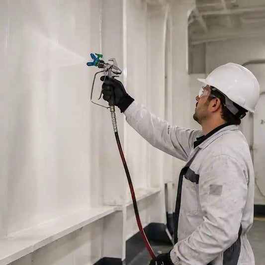 SpraySaviour Top Hat and Spray Gun. Airless Paint Sprayer Accessory