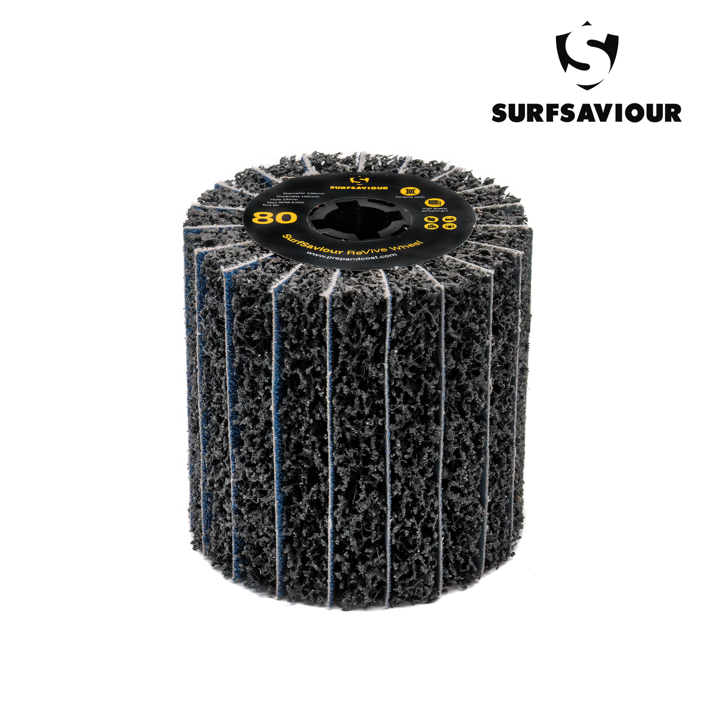 SurfSaviour ReVive Wheel - 80 Grit - 100x100x19mm - Pack of 2