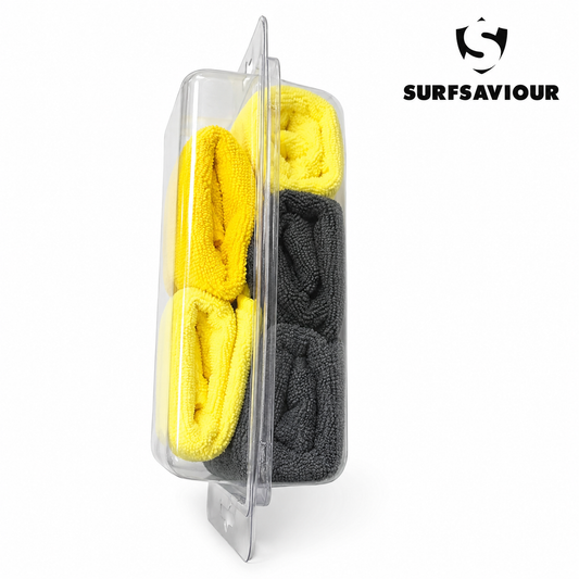 SurfSaviour Microfibre Cloths 40 x 40cm – Yellow - Pack of 5