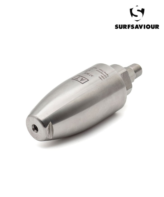 SurfSaviour High Pressure Rotating Nozzle 600 Bar (8702 psi). Size 040. Stainless Steel
