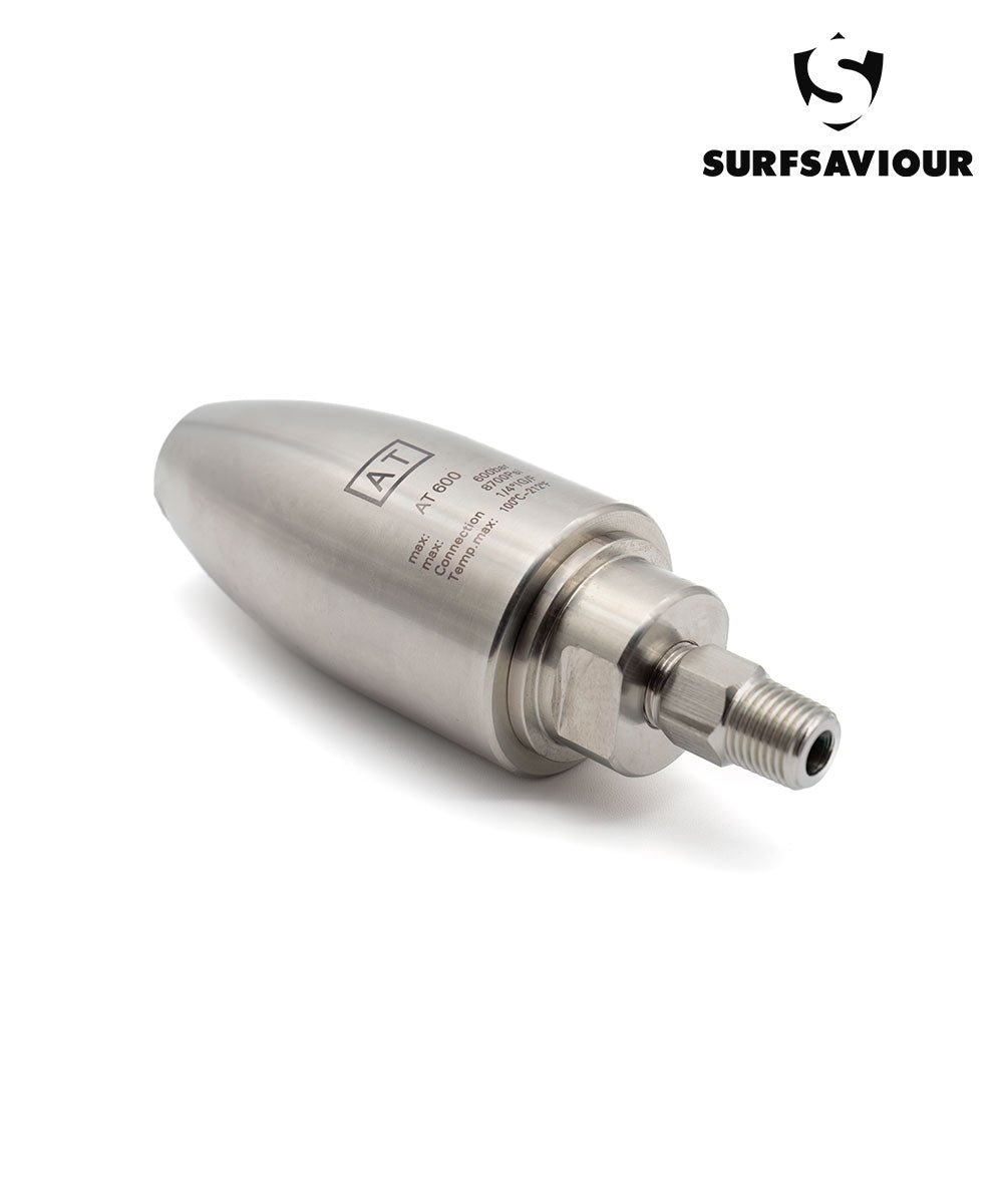 SurfSaviour High Pressure Rotating Nozzle 600 Bar (8702 psi). Size 040. Stainless Steel