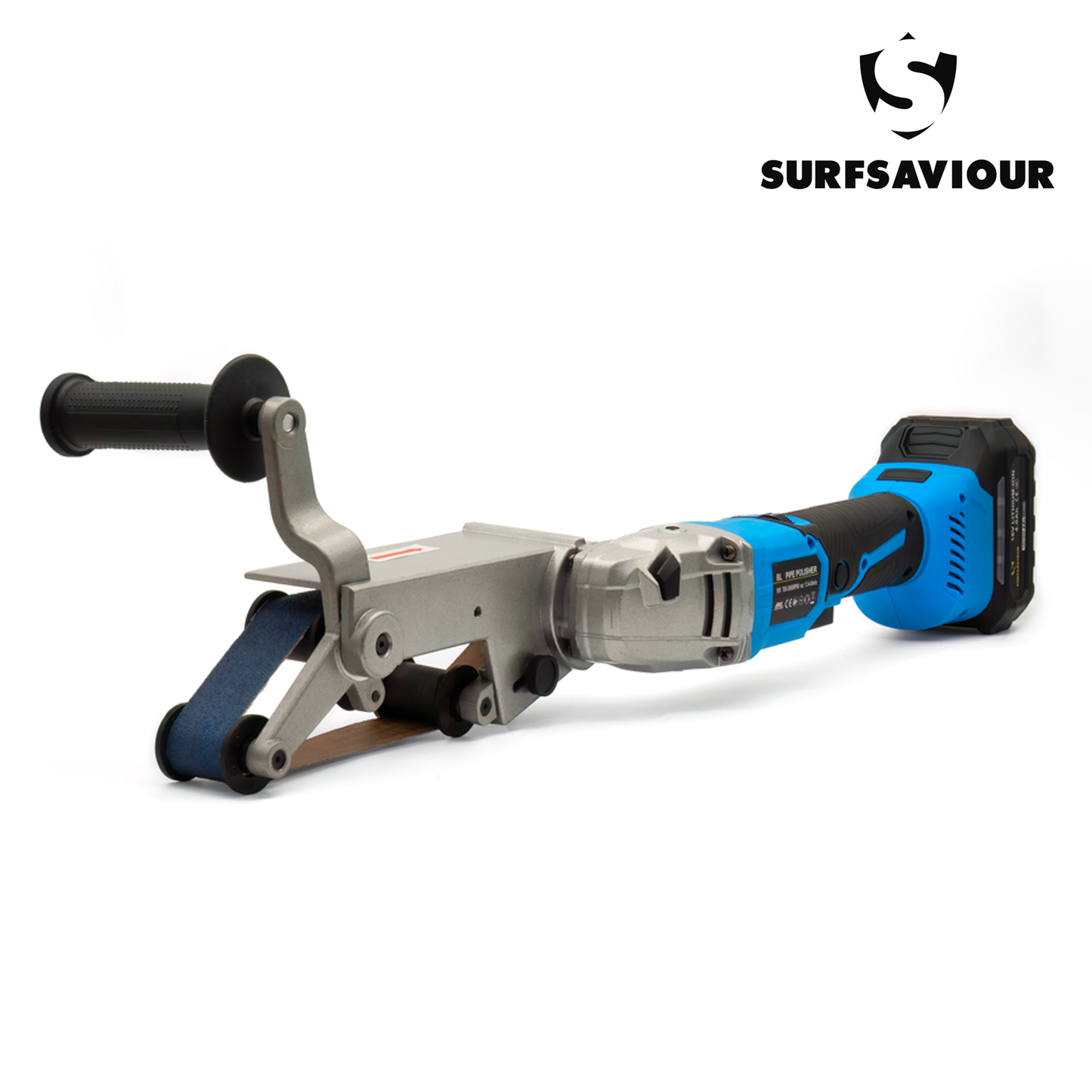 SurfSaviour 18В сымсыз щеткасыз жылтыратқыш түтік белдік тегістеуіш