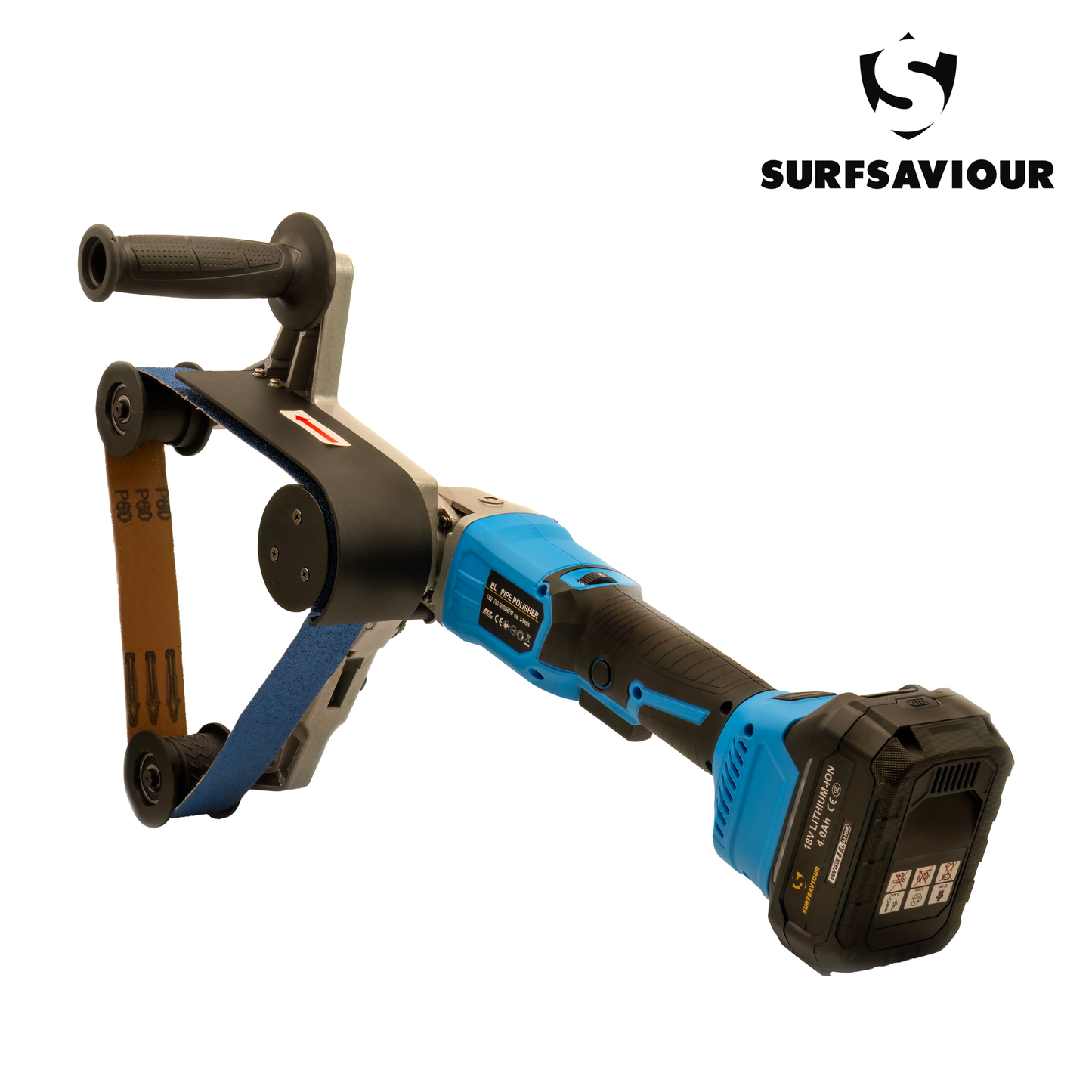 SurfSaviour 18В сымсыз щеткасыз жылтырататын құбырлы белдік тегістегіш