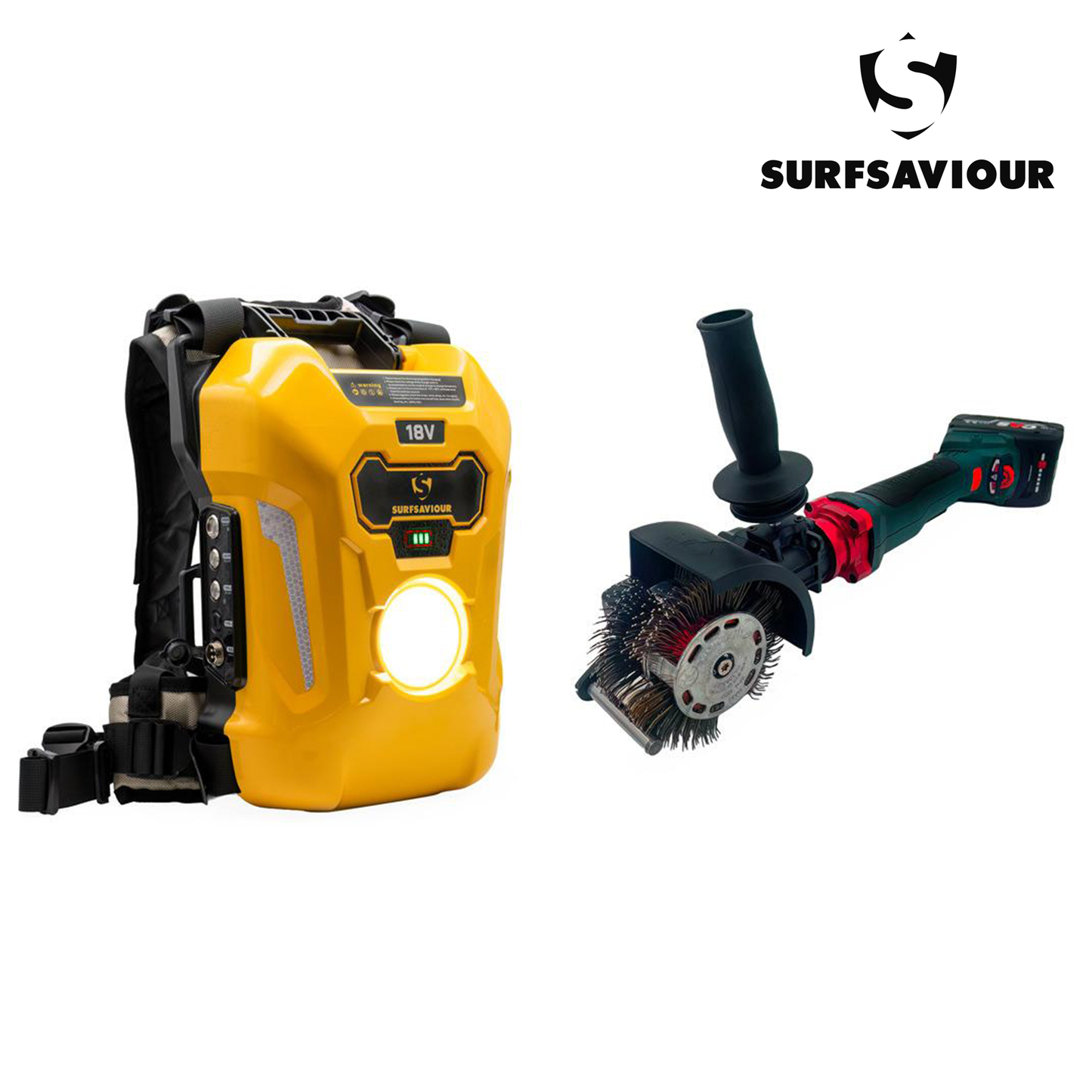 SurfSaviour Powerpack 1860 – 18 V Portable Power Unit with LED Work Light