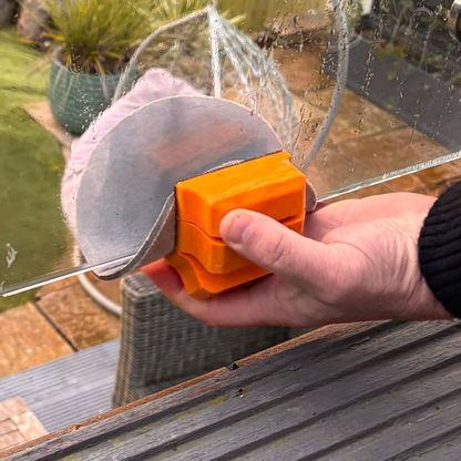 Glass Cleaning Hand Pad 70×125 mm – Horizontal & Vertical Cleaning with Velcro Backing