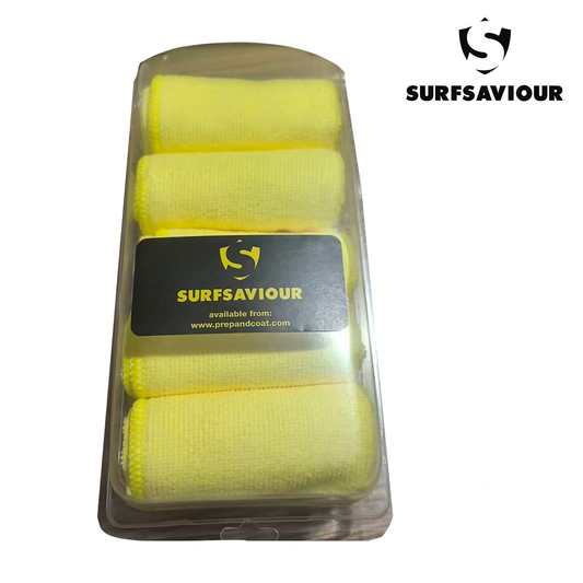SurfSaviour Microfibre Cloths 40 x 40cm – Yellow - Pack of 5