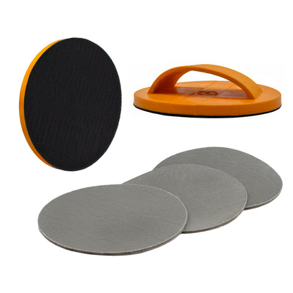 Glass Cleaning Hand Pad 150 mm Disc Holder with Velcro Backing
