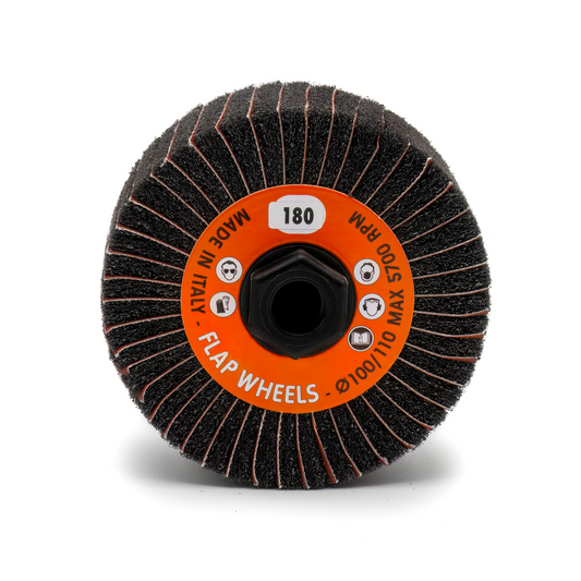 Interleaved Fleece Sanding Wheel – Silicon Carbide Medium 180 Grit (100x50mm M14) - Pack of 2