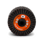 Interleaved Fleece Sanding Wheel – Silicon Carbide Medium 40 Grit (100x50mm M14) - Pack of 2