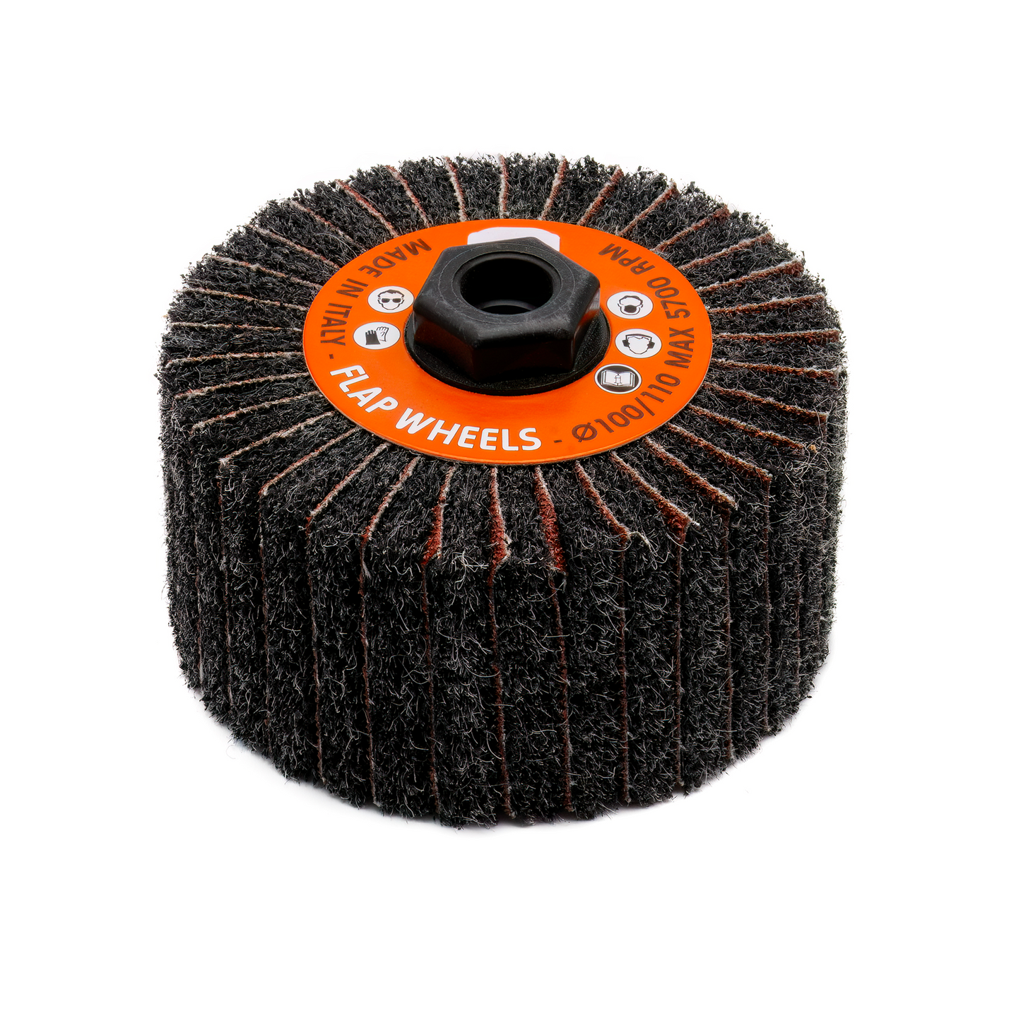 Interleaved Fleece Sanding Wheel – Silicon Carbide Medium 40 Grit (100x50mm M14) - Pack of 2