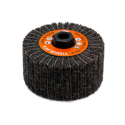 Interleaved Fleece Sanding Wheel – Silicon Carbide Medium 60 Grit (100x50mm M14) - Pack of 2