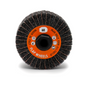 Interleaved Fleece Sanding Wheel – Silicon Carbide Medium 60 Grit (100x50mm M14) - Pack of 2