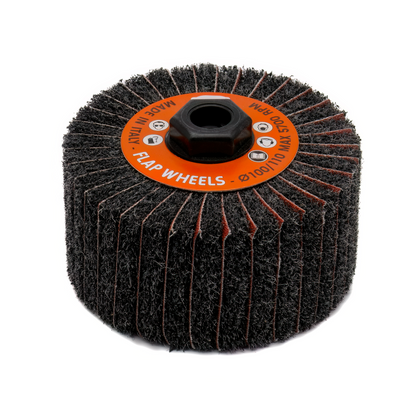 Interleaved Fleece Sanding Wheel – Silicon Carbide Medium 80 Grit (100x50mm M14) - Pack of 2