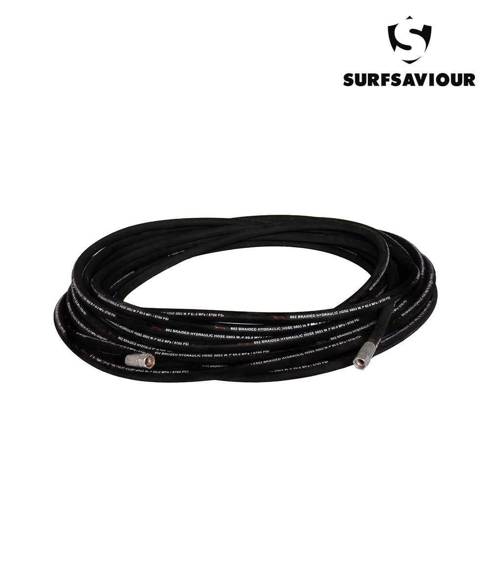 SurfSaviour High-Pressure Hose 3/8" 25 metres. With Stainless Steel Fittings. 600 Bar Rated. 8700psi.