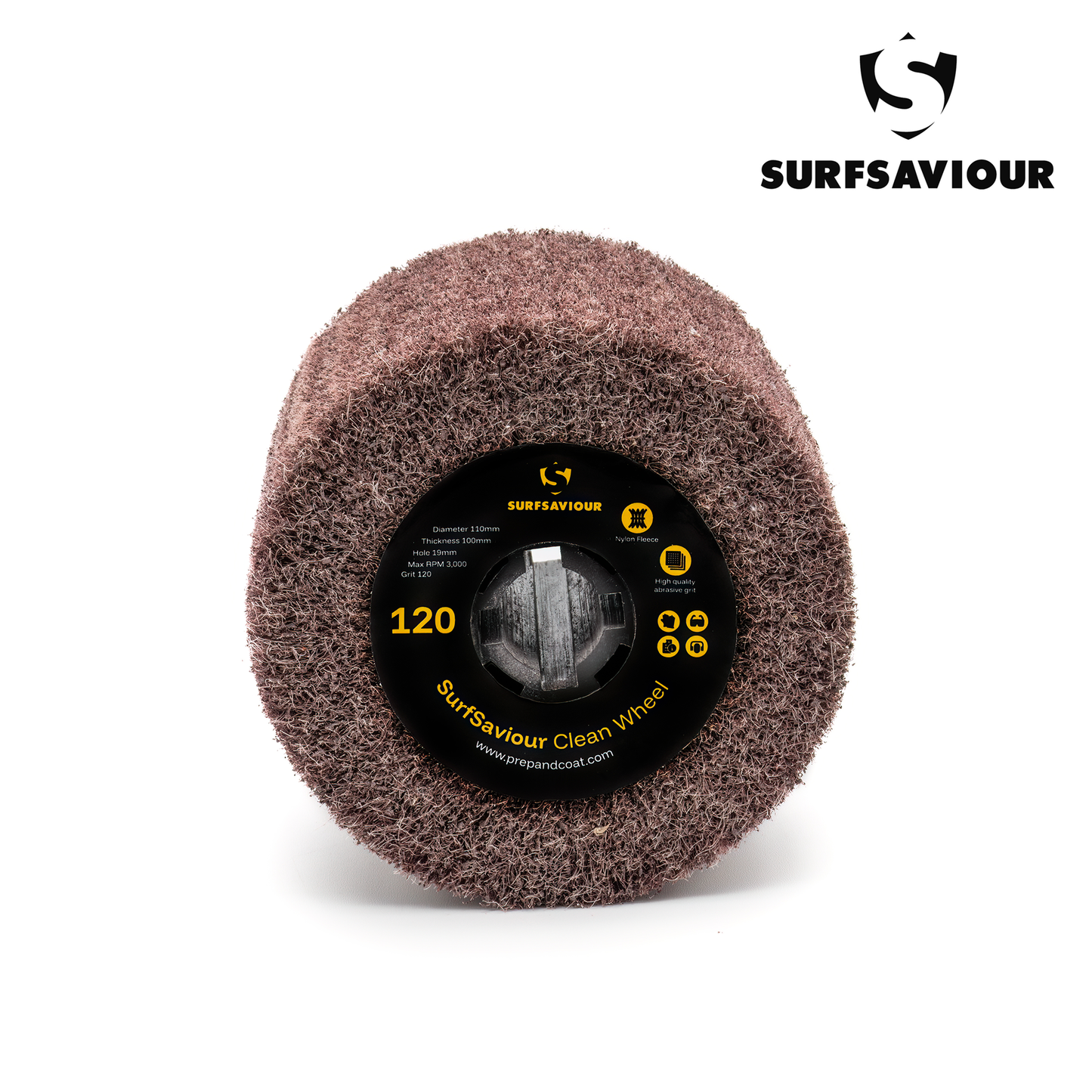 SurfSaviour Clean Wheel - 120 Grit - 110x100x19mm - Pack of 2