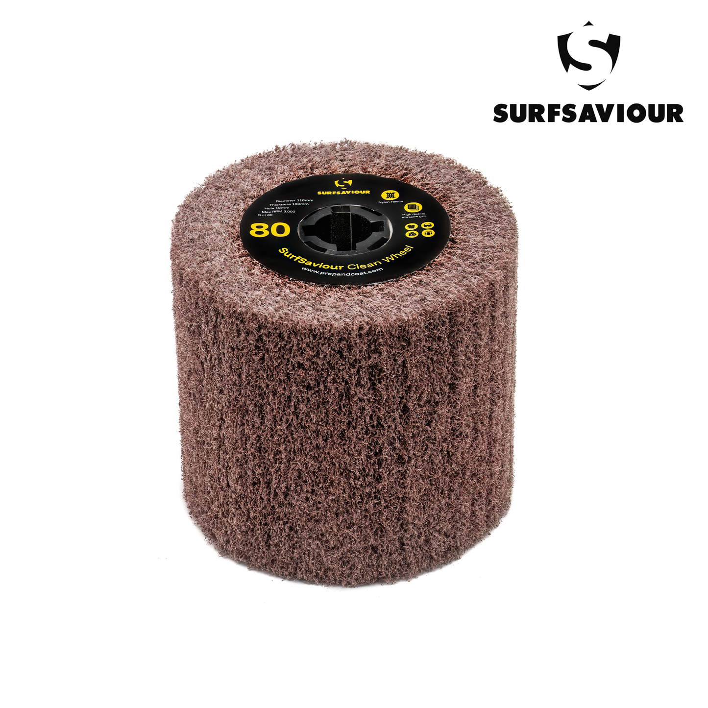 SurfSaviour Clean Wheel - 80 Grit - 110x100x19mm - Pack of 2
