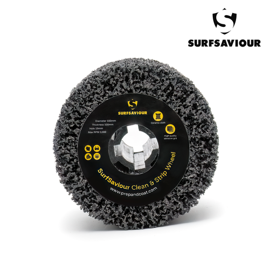 SurfSaviour Clean & Strip Wheel - 40 Grit - 100x100x19mm - Pack of 2