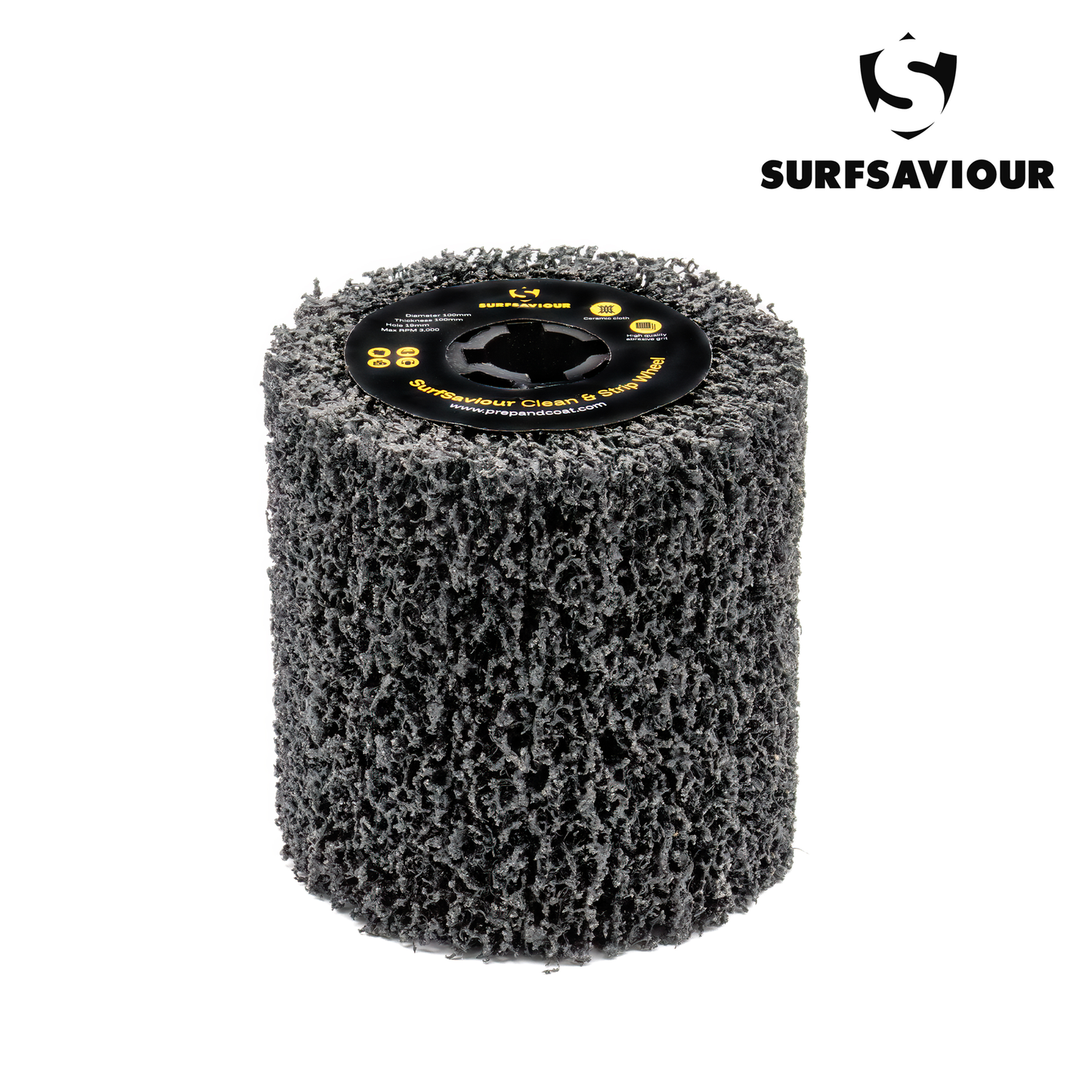 SurfSaviour Clean & Strip Wheel - 40 Grit - 100x100x19mm - Pack of 2