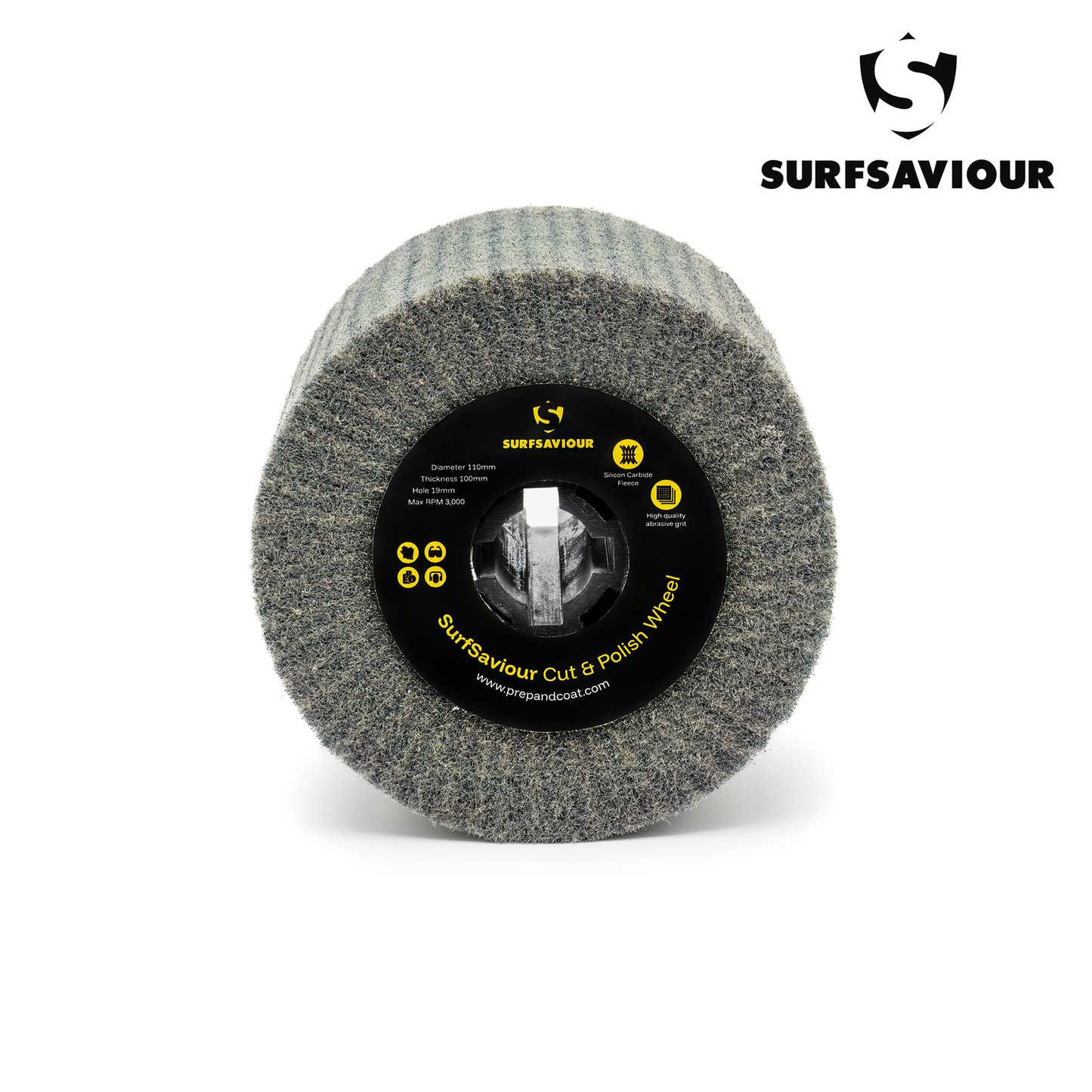 SurfSaviour Cut & Polish Wheel - 600-1000 Grit - 110x100x19mm - Pack of 2