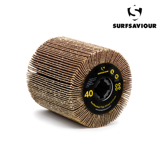 SurfSaviour Flap Wheel A/Oxide - 40 Grit - 100x100x19mm - Pack of 2