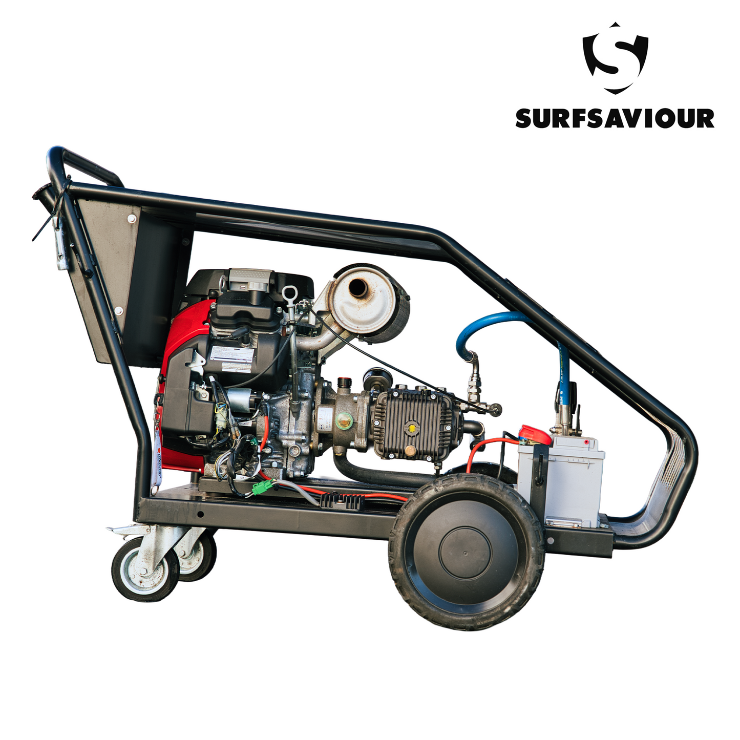 SurfSaviour 22 LPM Petrol Pressure Washer Pump Unit – 260 Bar Industrial Cold Water System