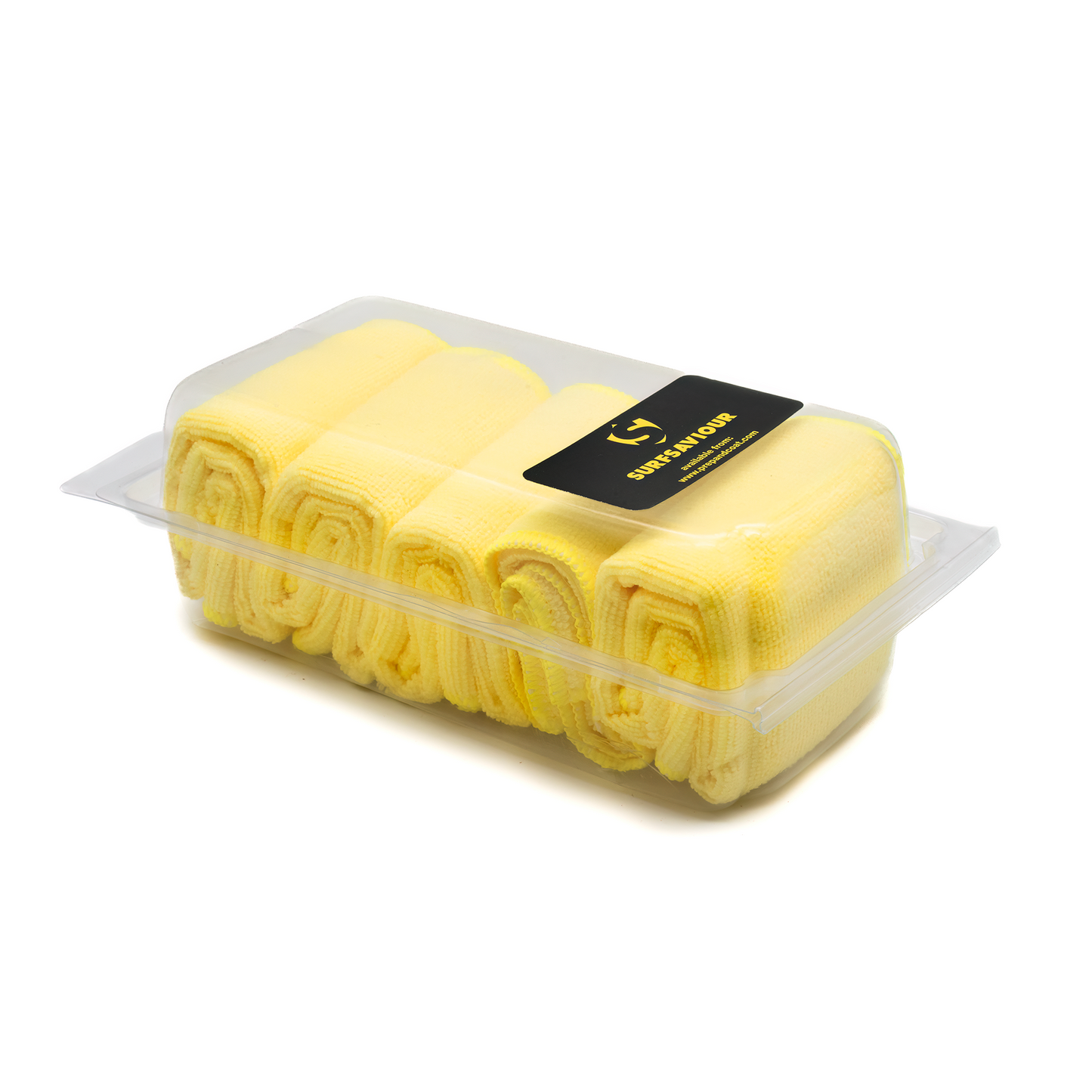 SurfSaviour Microfibre Cloths 40 x 40cm – Yellow - Pack of 5