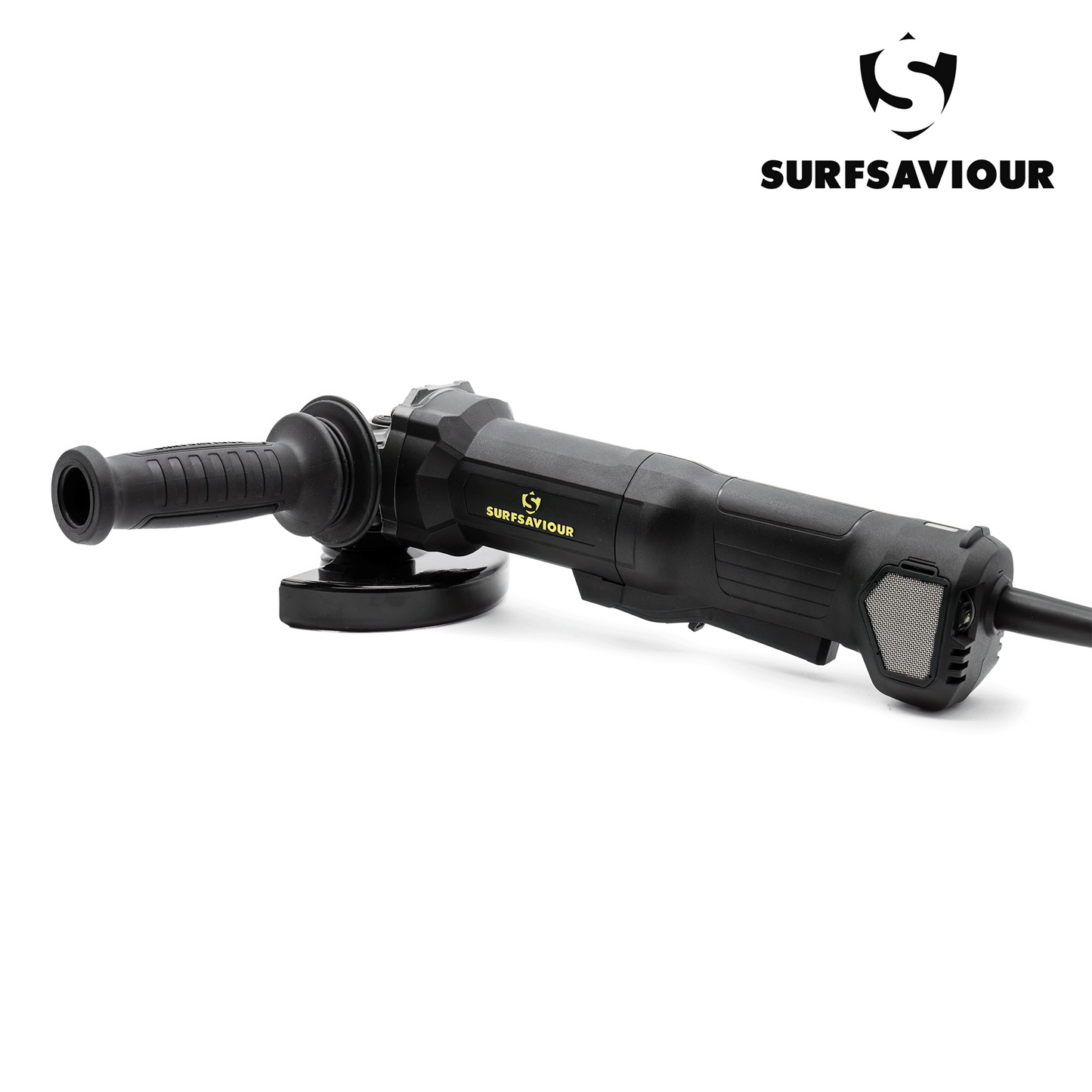 SurfSaviour Pro+ Angle Grinder 125m. 110V. 1500W w/ brushless motor and anti-vibration handle.