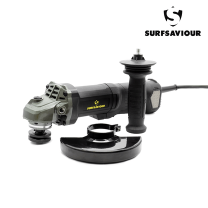 SurfSaviour Pro+ Angle Grinder 125m. 110V. 1500W w/ brushless motor and anti-vibration handle.
