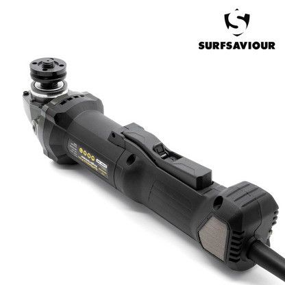 SurfSaviour Pro+ Angle Grinder 125m. 110V. 1500W w/ brushless motor and anti-vibration handle.