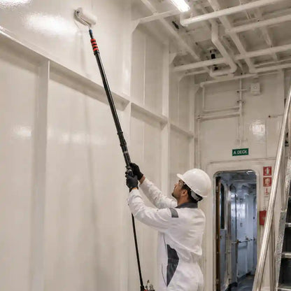 SurfSaviour Reach 520 Paint Extension Pole Kit. 9" Roller & Spray Head. 1.2m–5.2m Extendible Pole.