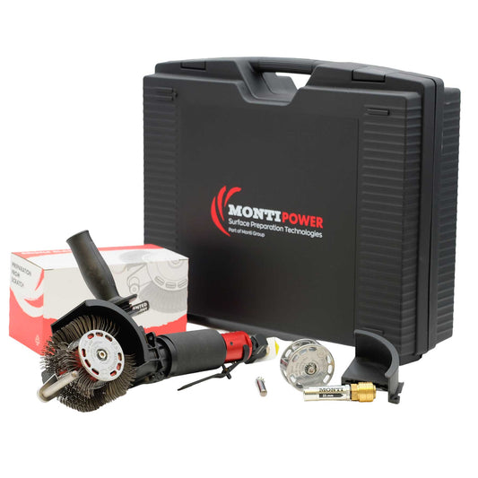 MONTI Bristle Blaster® Пневматикалық. 23 мм енді қылшақты тазалау. ATEX сертификаты бар. (SP-647-BMC)
