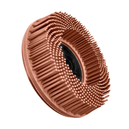 Bristle Disc 115mm / 125mm – Brown 36 Grit Abrasive Brush - 5 Pack