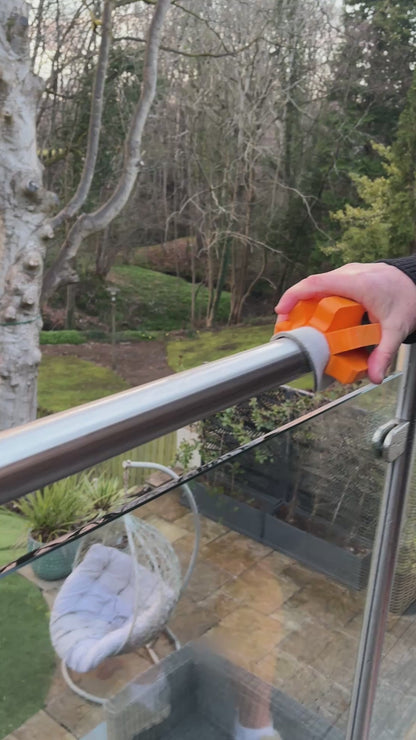 Glass Cleaning Hand Pad 70×125 mm – Horizontal & Vertical Cleaning with Velcro Backing