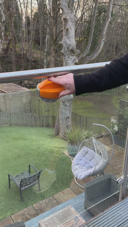Glass Cleaning Hand Pad 150 mm Dual‑Sided Split Design with Velcro Backing
