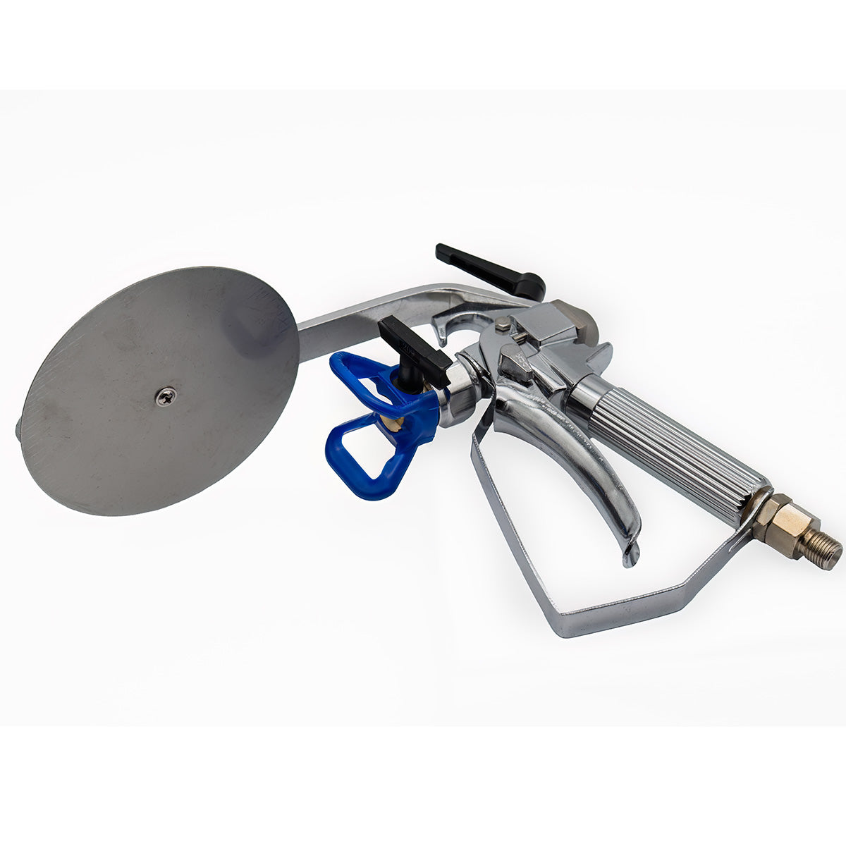 spray saviour top hat with chrome gun for airless sprayer product image facing down