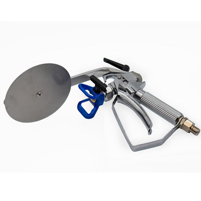 spray saviour top hat with chrome gun for airless sprayer product image facing down
