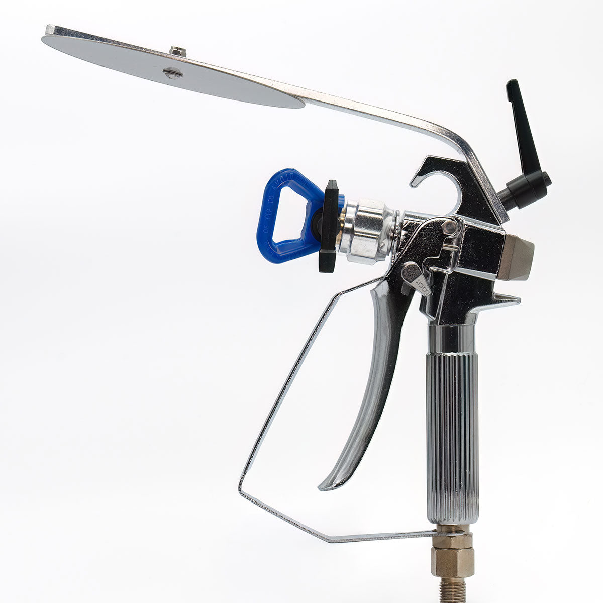 spray saviour top hat with chrome gun for airless sprayer product image facing side