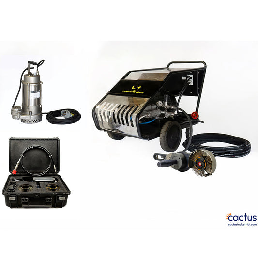 subsea bristle blaster kit premium electric hp pump kit contents