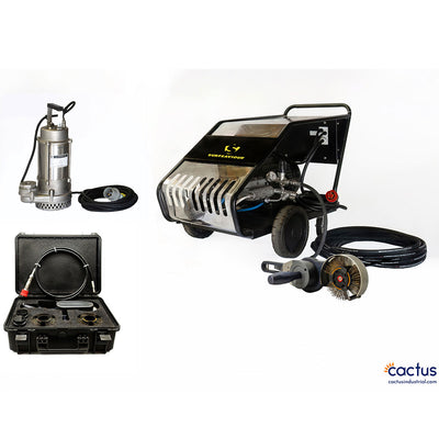 subsea bristle blaster kit premium electric hp pump kit contents