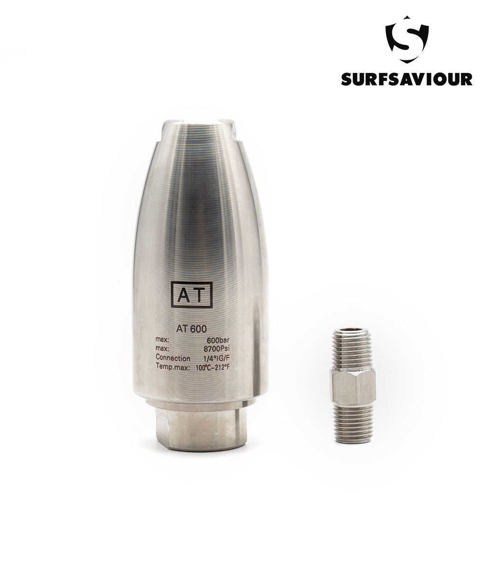 SurfSaviour High Pressure Rotating Nozzle 600 Bar (8702 psi). Size 040. Stainless Steel