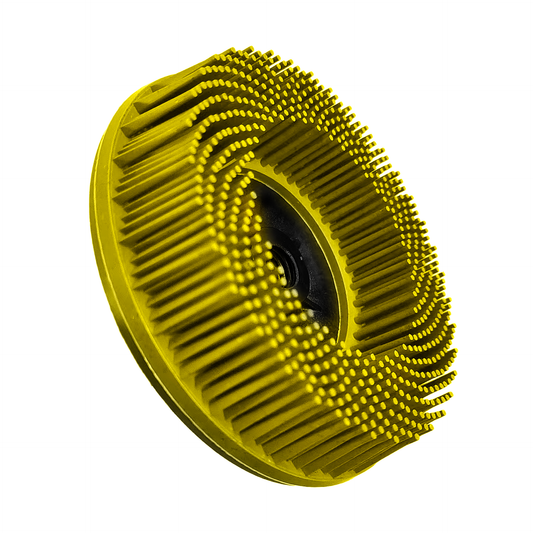 Bristle Disc 115mm / 125mm – Yellow 80 Grit Abrasive Brush - 5 Pack